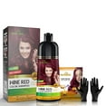thumbnail image 3 of Herbishh Wine Red Hair Color Shampoo for Gray Hair with Pack 2 Hair colour stain remover, Hair Dye Shampoo 3 in 1, 100% Gray Coverage, Permanent Hair Color for Men & Women, Ammonia-free, 500 ml, 3 of 6