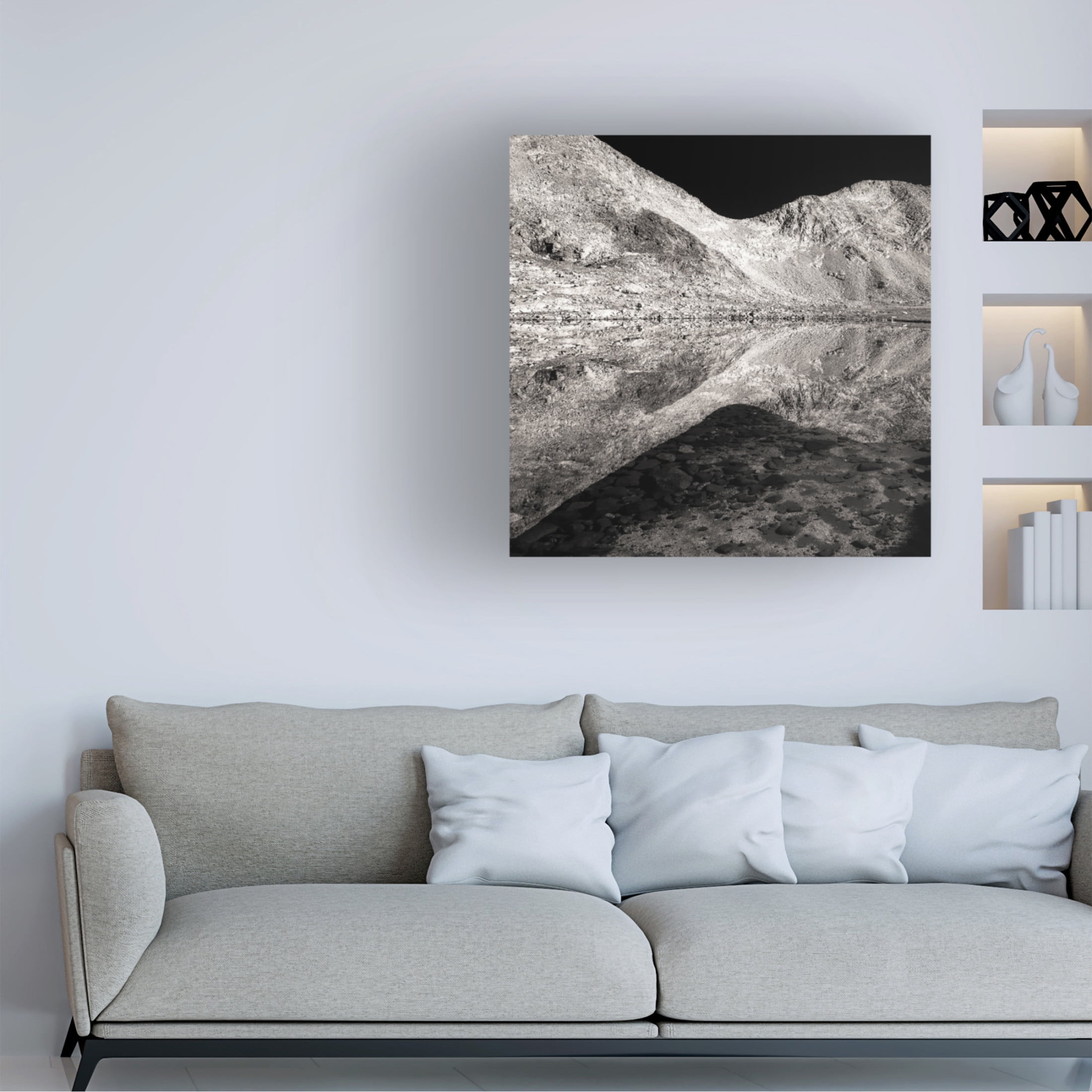 Canvas Wall Art - James K. Papp 'Reflection Below The Pass' Wall Art for Living Room, Bedroom, or Office Décor by Trademark Fine Art - 18 x 18 Inches