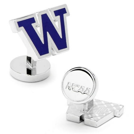 NCAA Mens Palladium University of Washington Huskies Cufflinks PD-UW-PP NEW