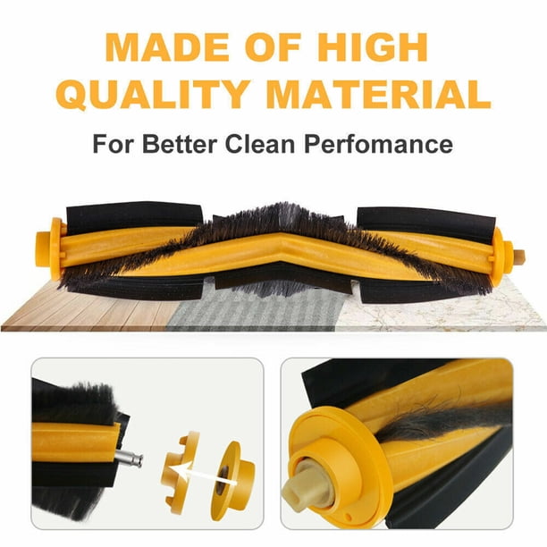 Juego de cepillos principales con filtro HEPA fácil de instalar para Ecovacs OZMO T8 T9 PRO T9 AIVI Hugtrwg Para estrenar