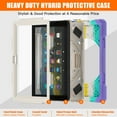 thumbnail image 6 of XYX Case for Fire HD 8 & 8 Plus (12th/10th Generation, 2024/2022/2020) with 360 Degree Rotating, Hand Strap, Shoulder Strap, Colourful Pink, 6 of 7