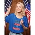 thumbnail image 2 of Usa Born And Raised Neon T-Shirt Women -Image by Shutterstock, Female 5X-Large, 2 of 4