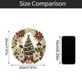 thumbnail image 6 of Christmas Pearl Diamond Painting Suncatcher Kit, DIY Craft (8in) | Pre-Assembled Metal Chain, Acrylic Round Board with Lace Edge, 3D Mixed-Sized Pearl Beads Craft, Festive Window Wall Decor, 6 of 6