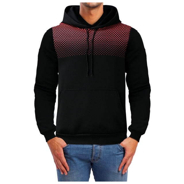 Gibobby Sudadera con capucha hombre Sudadera con capucha para hombre de gran tamaño estilo casual con capucha y2k(Negro,M)