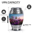 thumbnail image 2 of Yatskia Purple Petunia Urn for Ashes Adult Male, Large Burial Urns for Human Ashes Adult Female, Butterfly Mini Urns for Human Ash, (Monar 10 Inch and 3 Inch), 2 of 8