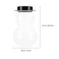 thumbnail image 2 of Mobutofu 1Pack Holiday Cookie Jar Plastic Snowman Shape for Households Restaurant Use, 2 of 7