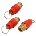 thumbnail image 1 of Unique Bargains 1/4BSP Air Compressor Pressure Relief Valve Release Pneumatic Fitting 3pcs, 1 of 3