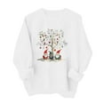 thumbnail image 3 of Women's Christmas Sweatshirts Xmas Printed Shirts Pullover Winter Sweaters Tops Long Sleeve Crew Neck Blouses Casual Holiday Christmas Clothing, 3 of 5
