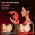 thumbnail image 4 of Morfone Red Light Therapy Mask for Face, 4 Modes LED Face Mask, 850NM Infrared & Red Light Mask, 400 LEDs, Eye Protection & Timing Function at Home, Travel, 4 of 10