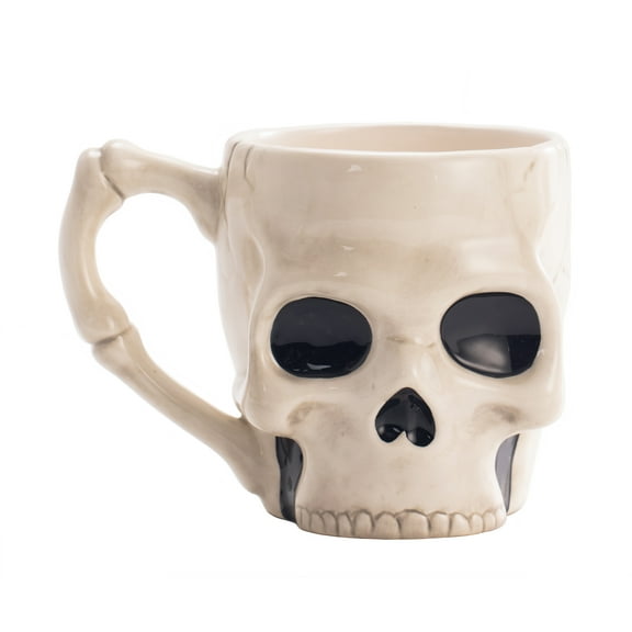 Bico Halloween Skull Ceramic Mug, for coffee, tea, hot chocolate, Microwave and Dishwasher Safe