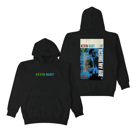 Kevin Hart Merch Hoodies Acting My Age Tour Poster Hooded Sweatshirt Long Sleeve Women Men Pullover