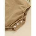 thumbnail image 6 of Bagilaanoe Newborn Baby Girl Boy Rompers Short Sleeve Bodysuits 3M 6M 12M 18M Infant Casual One Piece Short Jumpsuit, 6 of 8