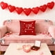 thumbnail image 4 of Eoozwa 3 Packs Valentine's Day Heart Plaid Pillow Cover Red Cushion Case Home Decor Sofa Throw Pillow Cover for Living Room Bedroom Romantic Gift, 4 of 6