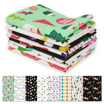 Soimoi 8 Pc Fat Quarter Bundle,ChristmasPrint 18"x 22"DIY Patchwork-100% CottonPre-Cut Quilting Fabric Multicolor