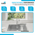 thumbnail image 4 of KBFmore 30 inch 18 Gauge Stainless Steel Undermount Laundry Utility Sink with 4 Pieces Sink Accessories, 4 of 11