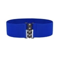 thumbnail image 1 of serony Ceinture de Robe Élastique Style Simple Universelle Ajustable Confortable avec Boucles Multicolore Ceintures de la Saint-Valentin pour Femmes Robes Bleu, 1 of 6