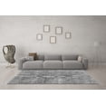 thumbnail image 3 of Ahgly Company Indoor Round Abstract Gray Modern Area Rugs, 6' Round, 3 of 4