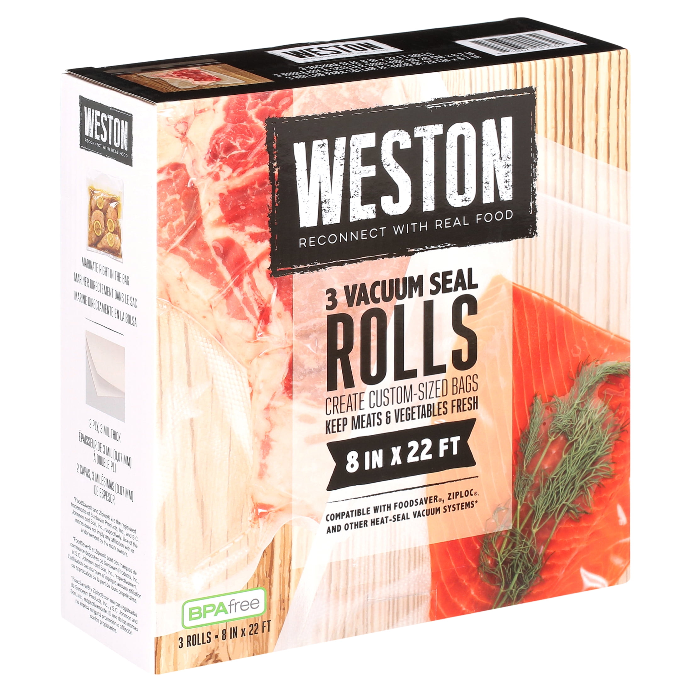 Weston Products 30-0202-W Weston Vacuum Seal Bag, 11 Inch By 18
