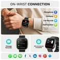 thumbnail image 6 of Mingdaln 2025 New Men Women's Smartwatch 1.72-inch with Wireless Calling/Message Alerts/120+ Sport Modes, IP68 Water Resistant, fits for Android and iPhone Devices(Alloy Black), 6 of 8
