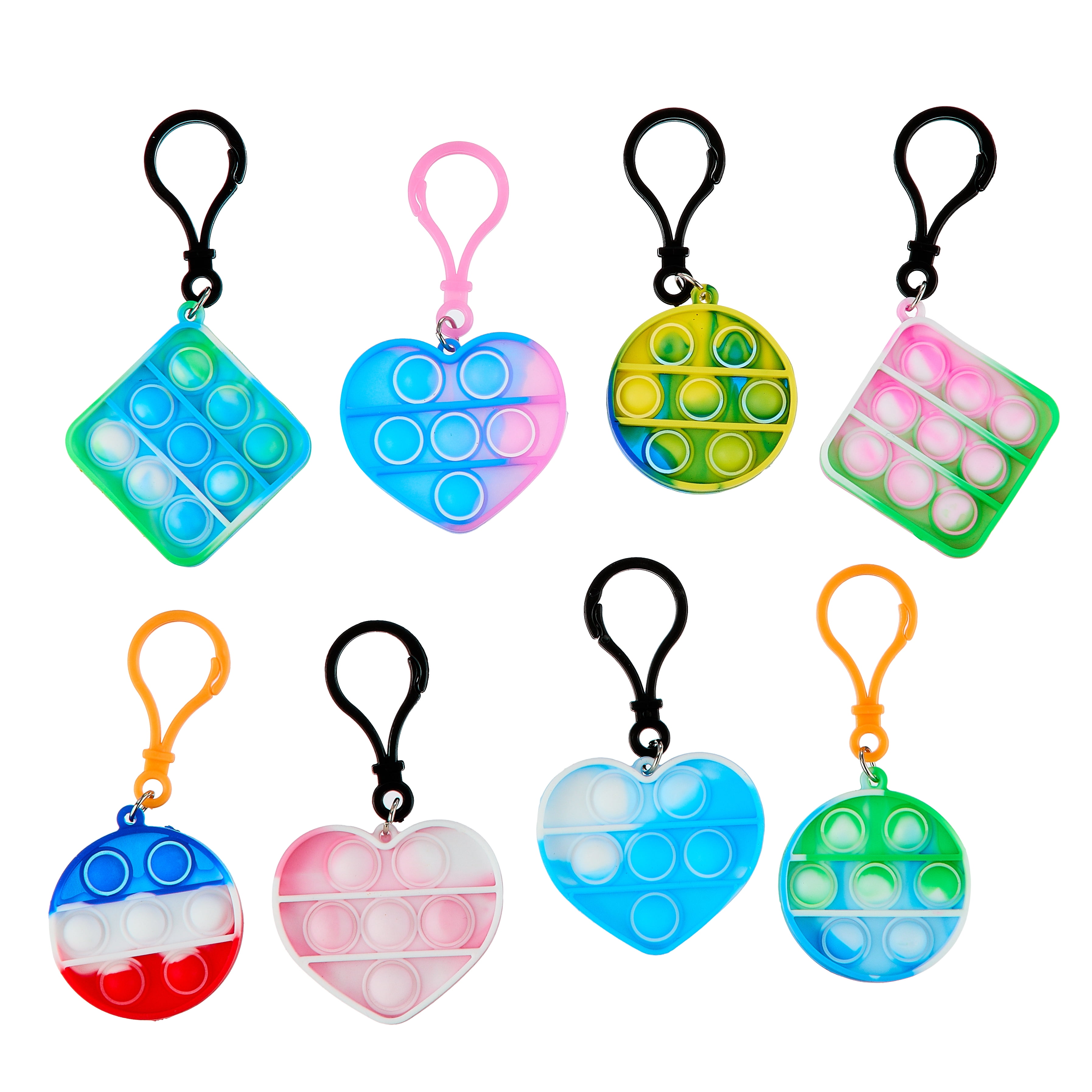 Pen+Gear Bubble Popper Keychains Classroom Reward Bucket, 42 Count