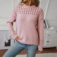 thumbnail image 2 of Winter Clothing for Women Oversized Sweatshirts Graphic Basic Crewneck Tee Fall Tops Long Sleeve Blouses Cotton, 2 of 6
