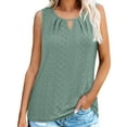 thumbnail image 2 of Womens Tank Tops Loose Fit Casual Sleeveless Tops Keyhole Neck Trendy Summer Tops Flowy Clothes Outfits 2025, 2 of 6