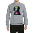 thumbnail image 2 of Love Can Make a Tail Wag Pitbull Dog Lover Unisex Crewneck Graphic Sweatshirt, Heather Grey, 2XL, 2 of 3