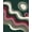 Green, Pattern 4, variant on Design&I 8'x10' Washable Area Rug Sleek Flatweave Pet Friendly Deep Green Abstract Geometric Artwork Design Elegant Contemporary Shapes with Subtle for King Size Bedroom, Under Bed