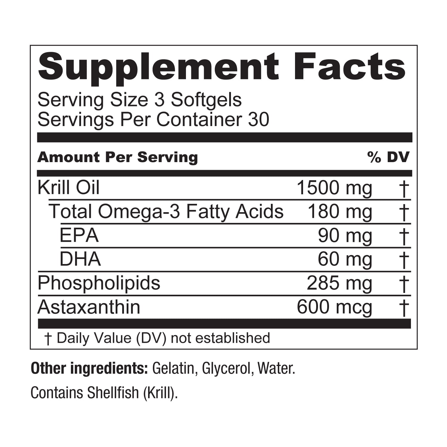 Live Conscious KrillWell Heart & Cognitive Support Krill Oil Omega-3, 1500mg, 90ct