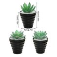 thumbnail image 3 of mmirethe Artificial Bonsai with Pots Outdoor Landscape Decorative Simulation Succulent PVC Mini Plants Wedding Garden Arrangement Type3, 3 of 6