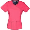 Women's Fashion Collection Mock Wrap Scrub Top