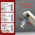 thumbnail image 6 of sumerain Bathroom Vessel Sink Faucet Stainless Steel Single Handle One Hole Lavatory Vanity Faucet Brushed Nickel, 6 of 11