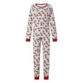 thumbnail image 2 of Elippeo Christmas Family Pajamas Matching Set Santa Claus Print Long Sleeve Tops and Pants Sleepwear, 2 of 10