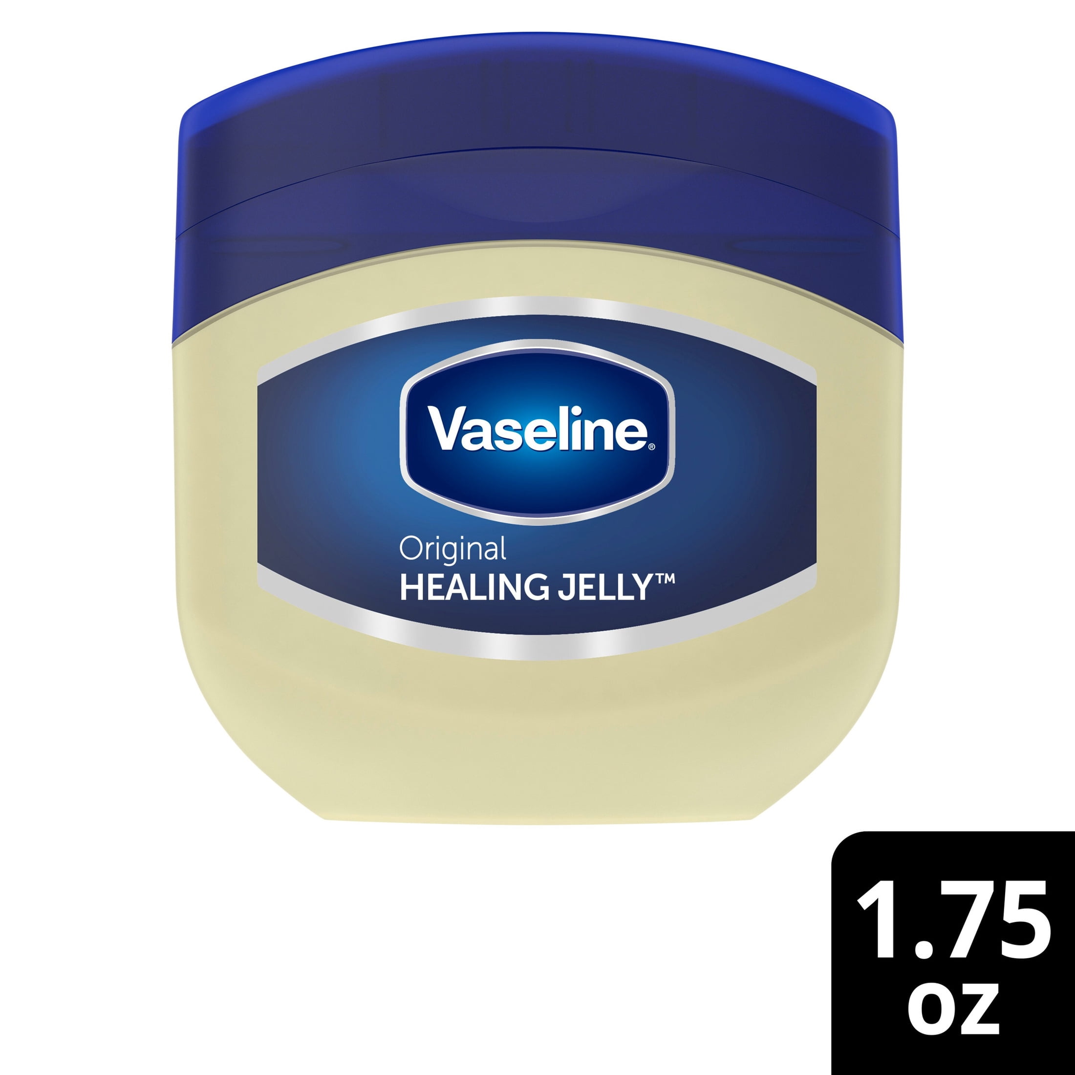 (3 pack) Vaseline Healing Jelly For Dry Cracked Skin and Eczema Relief Original 100% Pure Petroleum Jelly, 1.75 oz