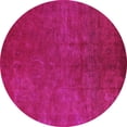 thumbnail image 1 of Ahgly Company Machine Washable Indoor Round Oriental Purple Industrial Area Rugs, 8' Round, 1 of 4