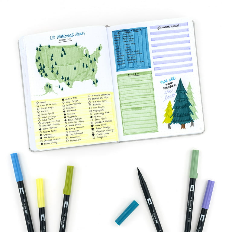 BAZIC Products® Brush Markers, 6 Pastel Colors - National Office
