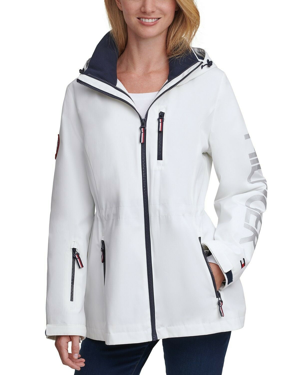 Tommy Hilfiger Women's 3 in 1 Systems Jacket, White, M