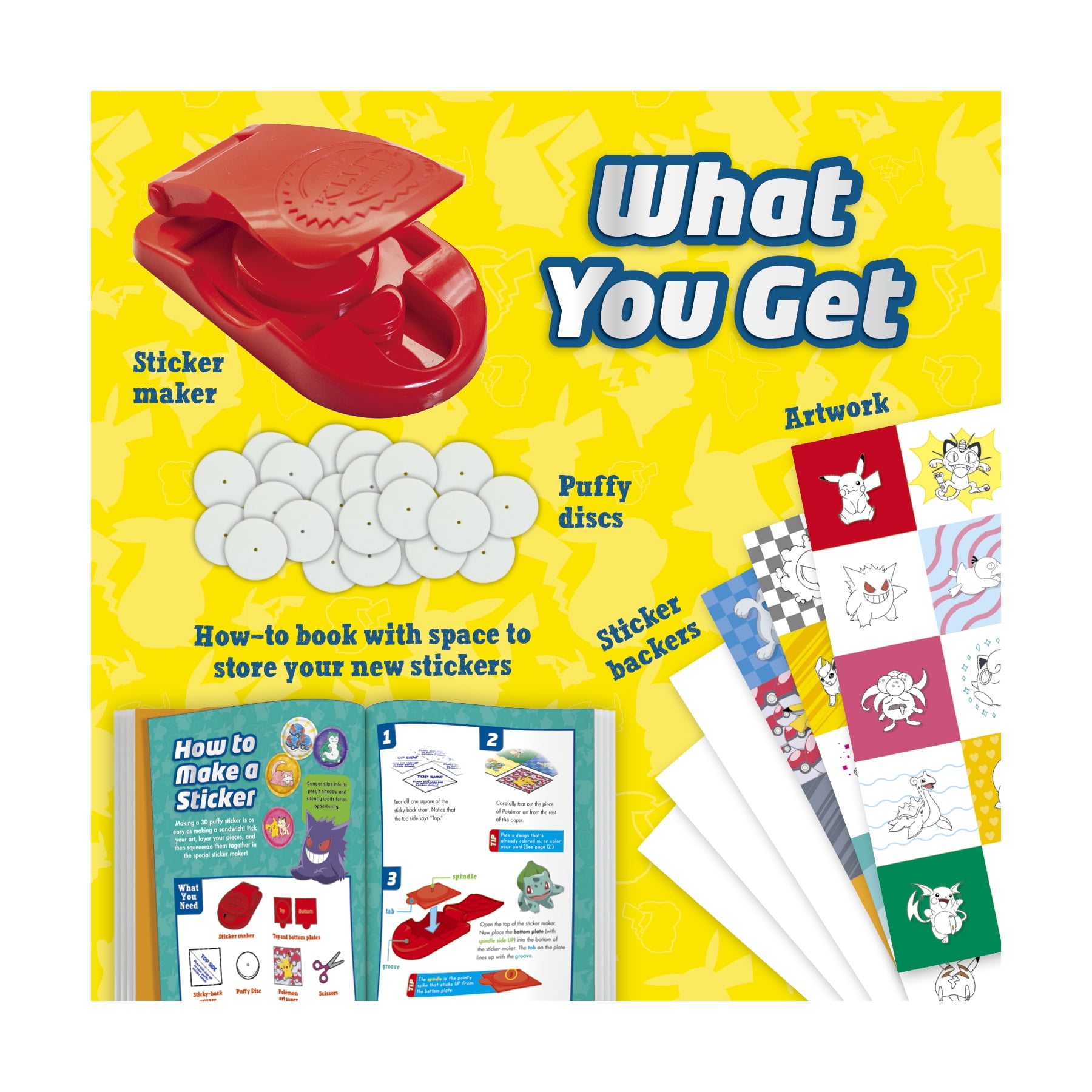 Klutz Pokemon Color-In 3D Puffy Stickers