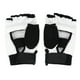 thumbnail image 1 of Guantes de boxeo NikouMX medio dedo Taekwondo Protector de pie negro y blanco XS S M L XL, 1 of 8