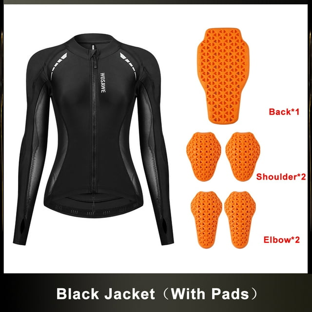 WOSAWE-armadura de motocicleta con certificación CE, chaqueta de motociclista para mujer, Protector de codo y hombros traseros, camisa de armadura transpirable de verano