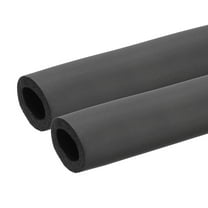 Uxcell 1" (25mm) ID x 1.3Ft x 0.35" Pipe Insulation Foam Tube, 2Pcs Pipe Cover Wrap Roll Bar Tubing for Handle Grip HVAC Air Conditioner Units, Black