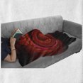 thumbnail image 6 of Spires Soft Flannel Fleece Throw Blanket, Spooky Spiral Form in Darkness with Digital Effects Perplexed Dreamy Place Image Print, Cozy Plush for Indoor and Outdoor Use, 70" x 90", Red, by Ambesonne, 6 of 6