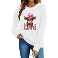 thumbnail image 5 of Romance Tops for Women 2026 Valentines T Shirts Elegant Party Top Dressy Heart Printed Tees Hoodless Cute Long Sleeve Outfits Warm Couple Clothing Soft Honeymoon Clothes Trendy Anniversary Tops, 5 of 6