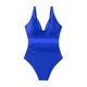 thumbnail image 4 of Conjunto de Bikini de Cintura Alta para Mujeres Traje de Baño de Malla de Correa sin Espalda de Color Sólido con Almohadillas Extraíbles, 4 of 4