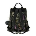 thumbnail image 2 of FORMRS Women's Travel Backpack Purse Anti-Theft Hidden Pockets Casual Shoulder Bag, Purple Floral Pattern, 2 of 7