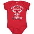 thumbnail image 3 of Inktastic Handpicked for Earth by My Aunt in Heaven with Angel Wings Boys or Girls Baby Bodysuit, 3 of 5