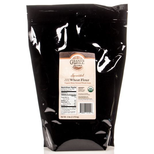 Granite Mill Farms Hard White Wheat Flour, Sprouted, Organic-5 lb