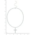 thumbnail image 4 of Jessica Simpson Women's Pave Cubic Zirconia Cross Necklace, 15" + 3", 4 of 4