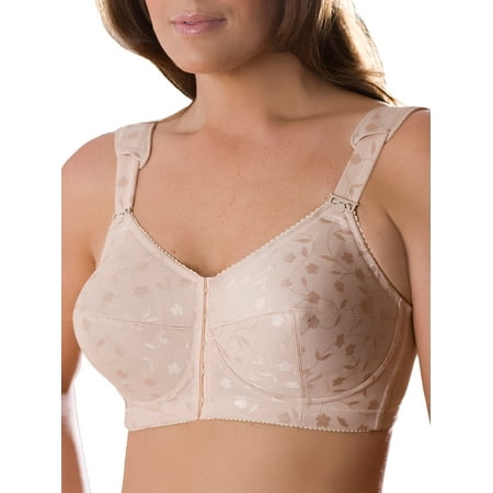 

Women s Elila 1515 Jacquard Front Close Wireless Softcup Bra (Nude 40L)