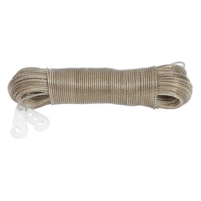 SHISUYAN Corde à Linge en PVC Transparent avec Conception Antidérapante pour Usage Domestique Solide et Durable